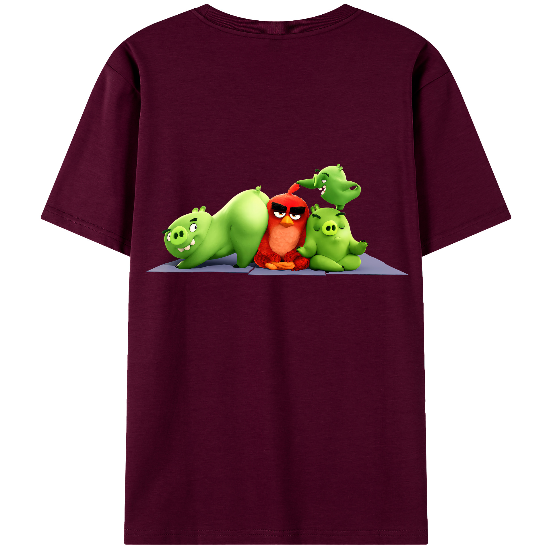 （画像用） Angry Birds アングリーバード レディース半袖Tシャツ(バックプリント)
